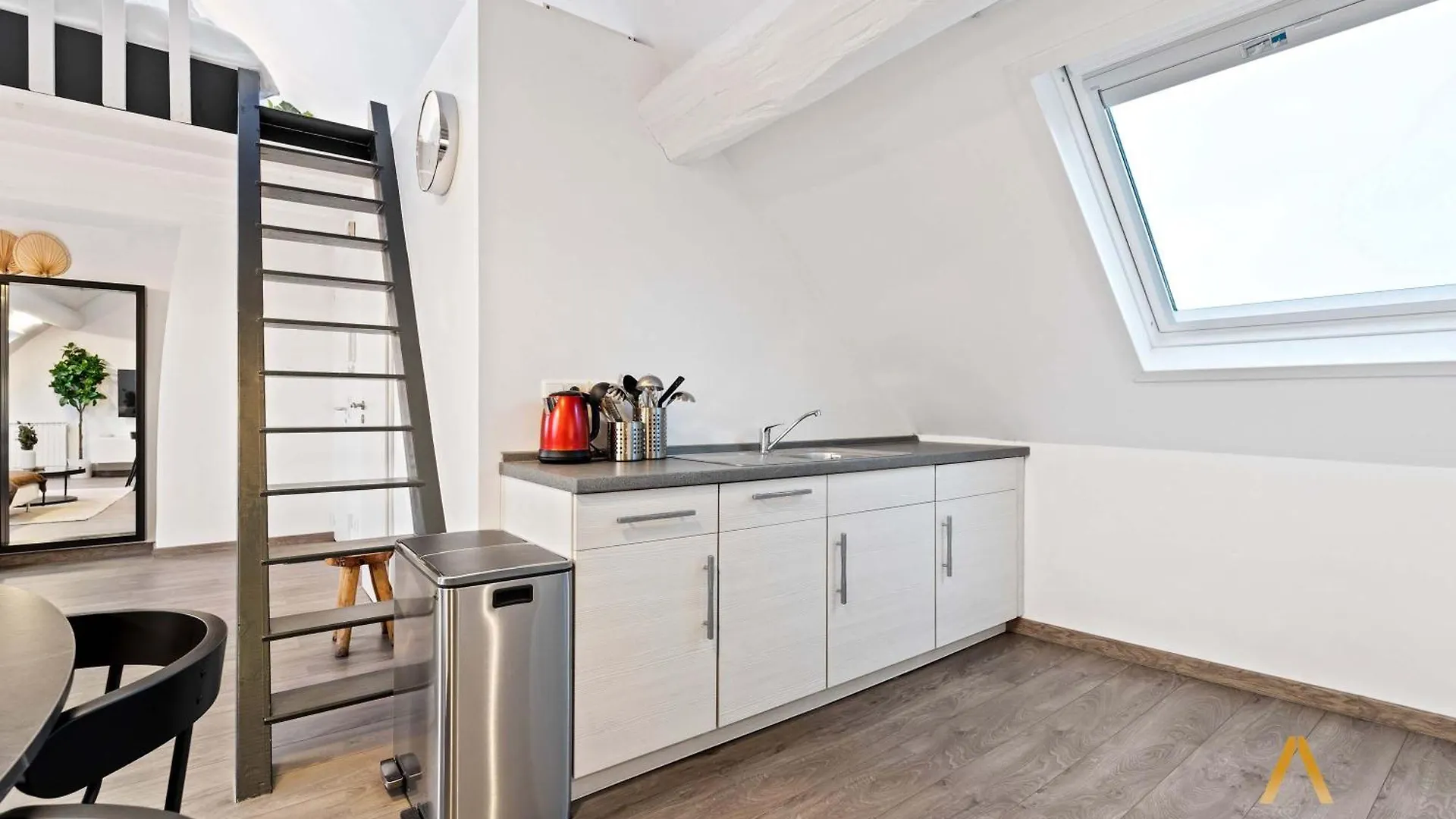 Lägenhet Charming 1Br Loft In Ville-Haute, Luxemburg